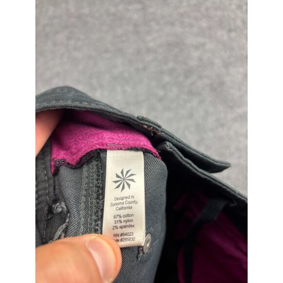 Athleta Slim Straight Jeans Women's 4 Dark Blue Drawstring Mid Rise - Picture 9 of 9